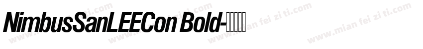 NimbusSanLEECon Bold字体转换